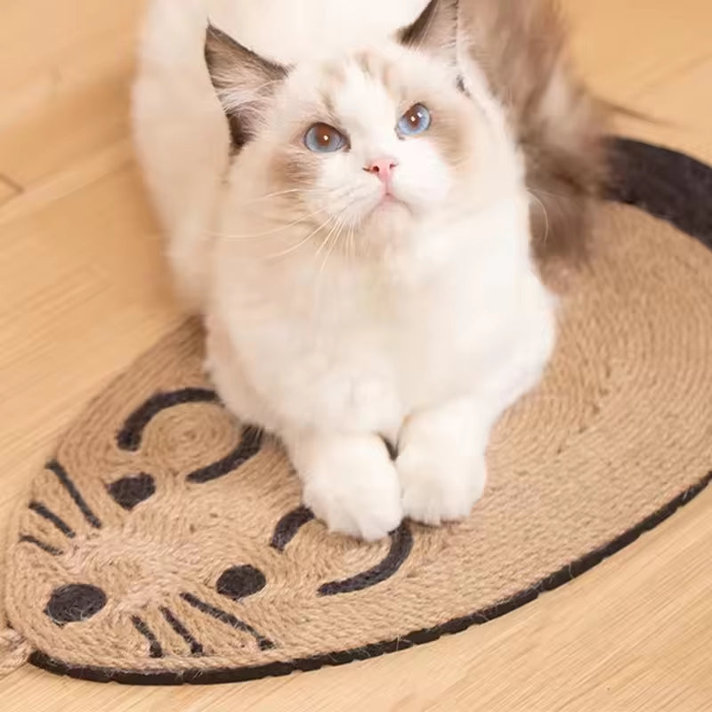 Natural Sisal Cat Scratching Pad Indoor Interactive Mat Reusable Claw Grinding Toy for Cats Kittens Eco Friendly Pet Supplies